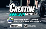 120 Count Kreatin-Monohydrat-Gummis 5000MG Energie und Muskelleistung steigern