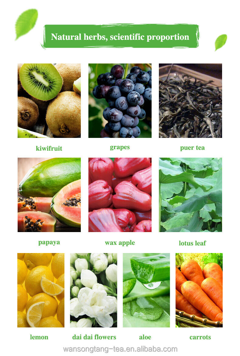 Fruit Leaves Plus Fruit Flavor Slimming Tea Hot Sale in Africa 3g*20 Bags