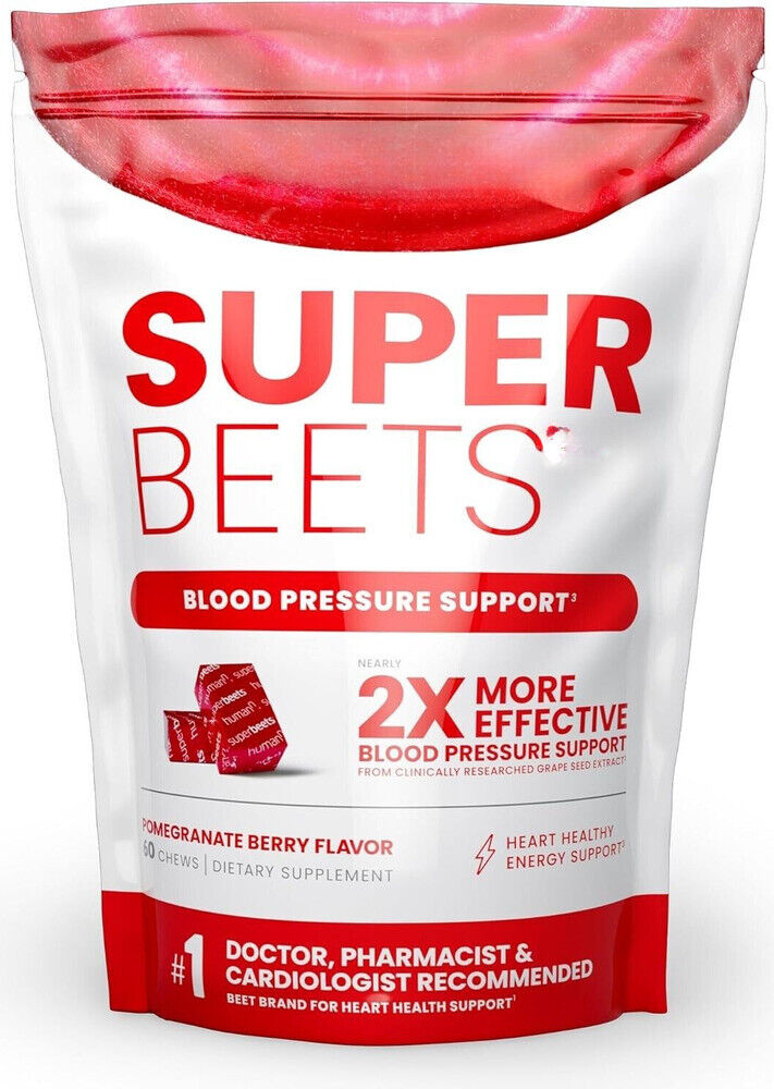 SuperBeets Heart Chews - Nitric Oxide Production and Blood Pressure