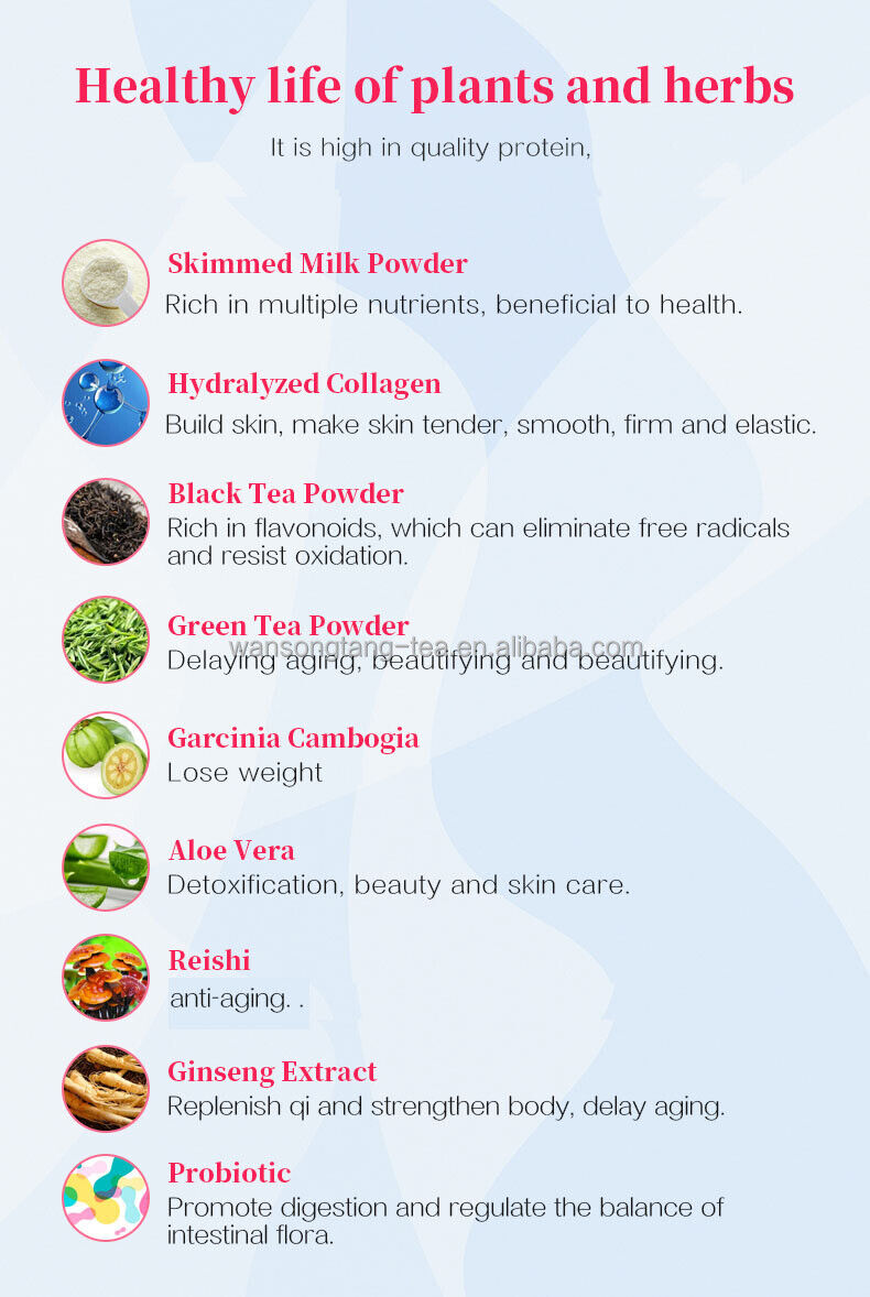 Collagen Milk Tea Stylish and Beauty Protein Powder Instant Powder 10g*10bags