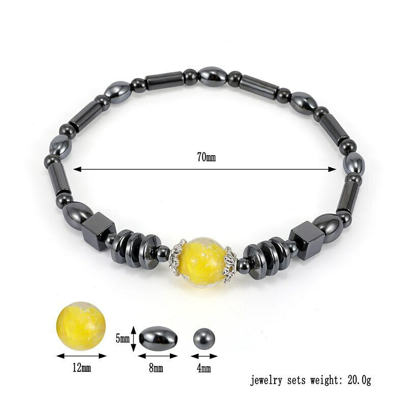 Jewelry Massage Stone Magnetic Therapy Bracelet Anklet Weight Loss Health Care