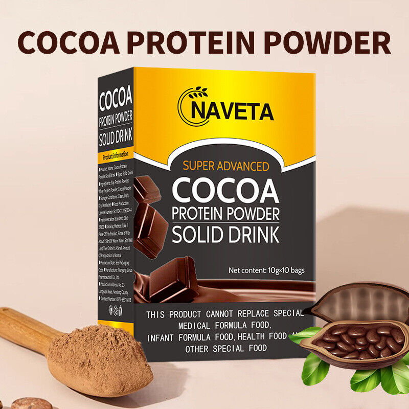 Authentic Cocoa Protein Powder Solid Drink Health Care 10g*10 bags