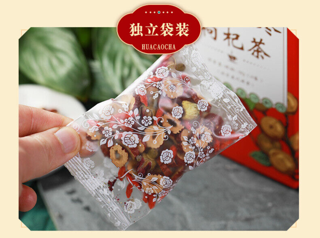 150g Nährender Zimt Rote Datteln Wolfsbeerentee Chrysanthemen-Rosen-Tee