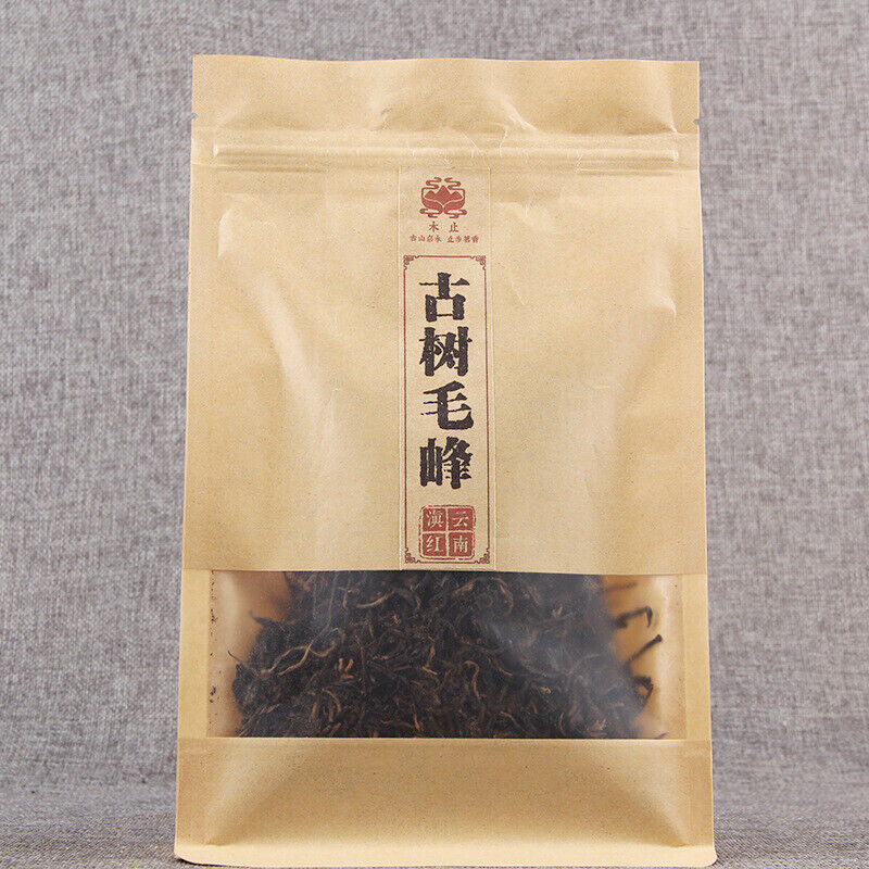 100g Bulk Fengqing Ancient Tree Kung Fu Dianhong Maofeng Gift Bag Health Care