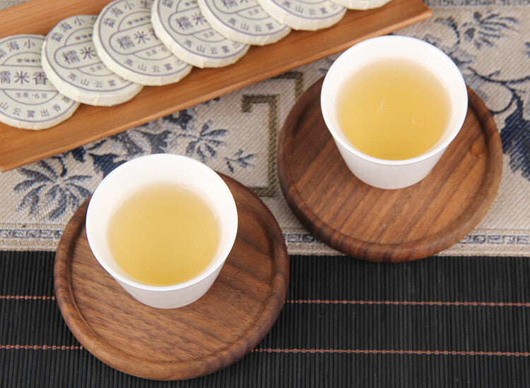 100g Raw Tea Mini Sticky Rice Pu-erh Tea Cakes Yunnan Strong Aroma