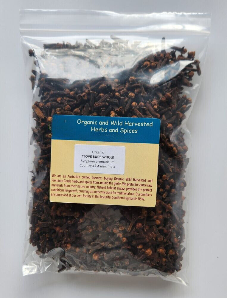 CLOVE BUDS WHOLE ORGANIC 250g SPICE CLOVES Syzygium aromaticum Natural