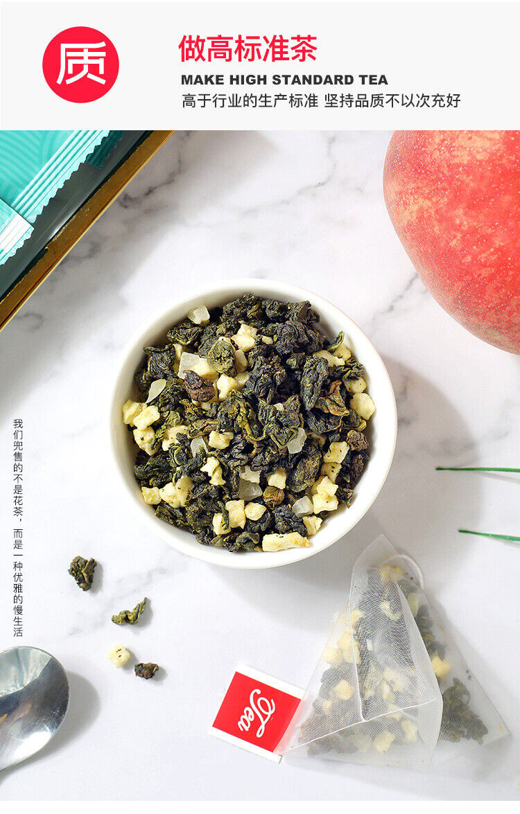 Honey Peach Oolong Tea Triangle Tea Bag White Peach Oolong Tea Bag 100 Packs