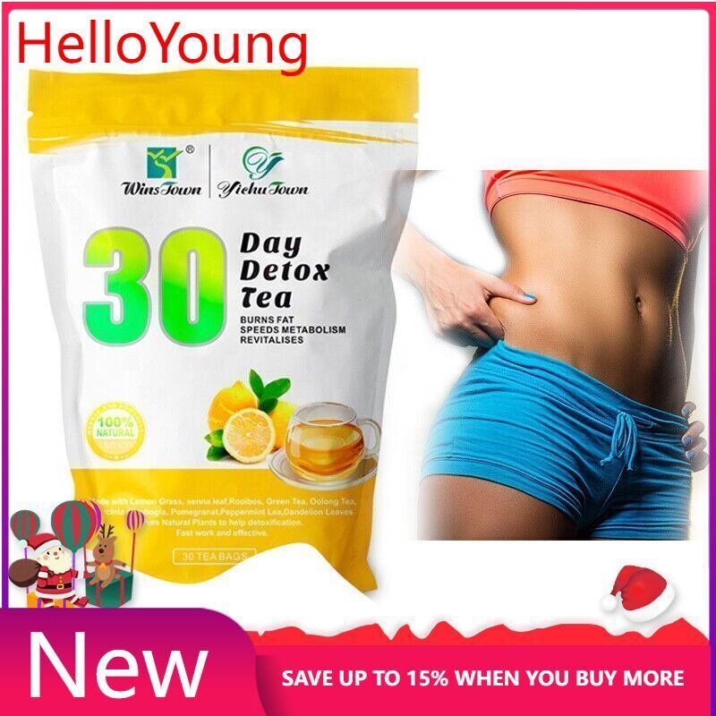 30Days Detox Flat Tummy Tea Traditional Herbal Diet Weight Loss Tea Senna Unisex