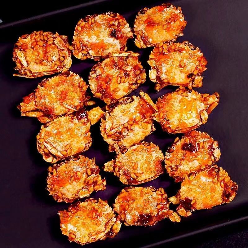 Spicy small crab snacks spicy crispy sea crab