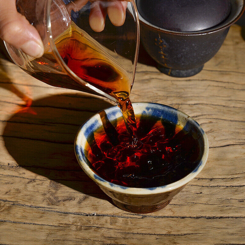 100g*3 Puerh Tea Ripe Tea Cake Tea Lao Banzhang Ripe Tea Pu'er Ripe Tea Cake