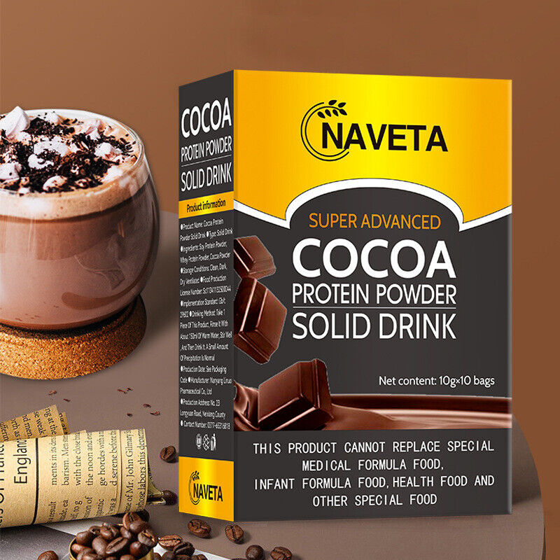 Authentic Cocoa Protein Powder Solid Drink Health Care 10g*10 bags