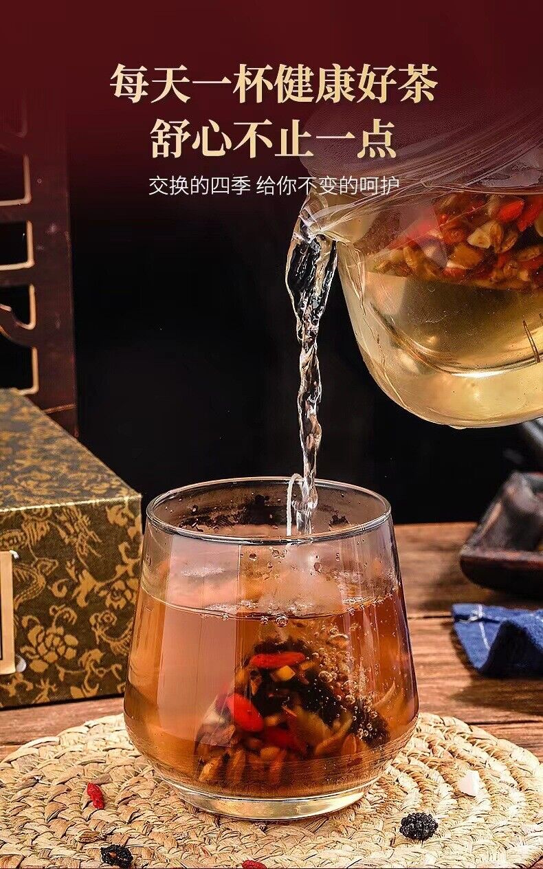Jujube Seed Poria Cocos Lily Health Herbal Tea Mulberry Goji Berry Combination
