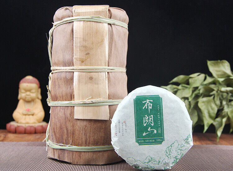 100g Pu-erh Raw Tea Cake 普洱生茶饼布朗山普洱七子饼圆茶生饼100克小饼茶叶