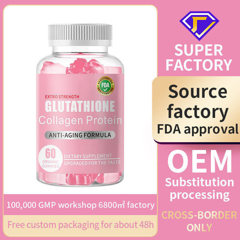 Heißer Verkauf Glutathion Collagen Protein Anti-Aging Formel Gummies 60 Kapseln