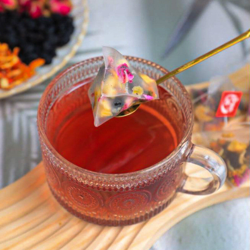 Blended beauty health care rose tea bags black tea skin whitening tea flavored