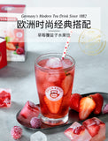Strawberry Raspberry Fruit Tea Brewing Tea Summer Flower and Fruit Tea Cold