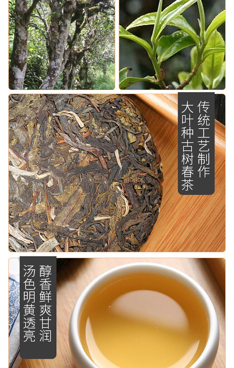 100g Yunnan Pu'er Tea Icelandic Raw Tea Cake Seven Seed Cake Tea Raw Pu'er Tea