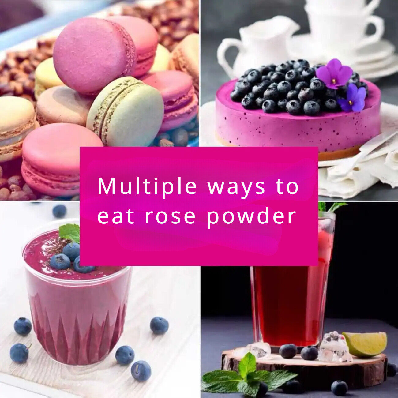 HELLOYOUNG TOP Grade Pure Rose Petal Powder -Pure, Pink Colour,Food Grade