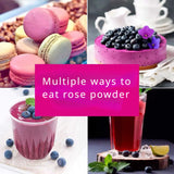 HELLOYOUNG TOP Grade Pure Rose Petal Powder -Pure, Pink Colour,Food Grade