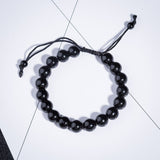 Obsidian Magnetic Therapy Bracelet Weight Loss Unisex Slimmy Natural Stone Black