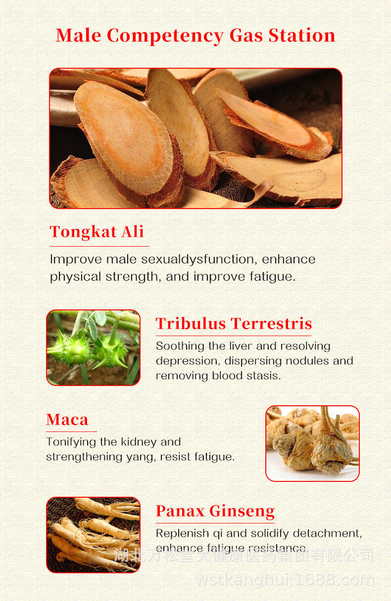 Tongcat Ali Tablet Enhancement Tablet Men Power Energy Candy 60 Gummies