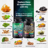 Sea Moss & Shilajit Power Combo Regulates blood sugar and blood pressure