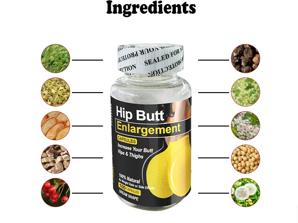 Maca Butt Lifting Big Ass & Hips Herbal Butt Enlargement Booster BBL Capsule