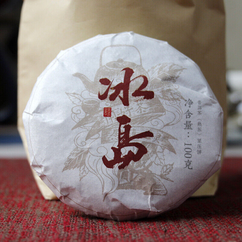 100g Yunnan Pu'er tea Icelandic raw peacock green cake seven cakes Mengku tea