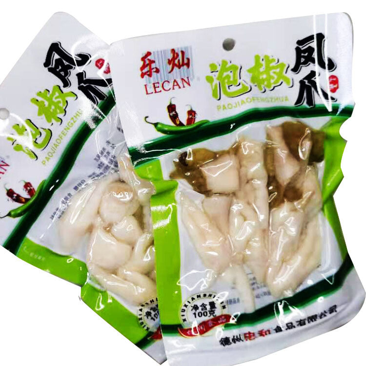 100g Spicy Wild Pepper Ready-to-Eat Treat Pickled Chicken Feet Snack