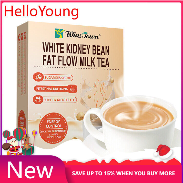 Slimming Tea Weight Loss White Kidney Beanfat Flow Milk Tea 10g*10 bags