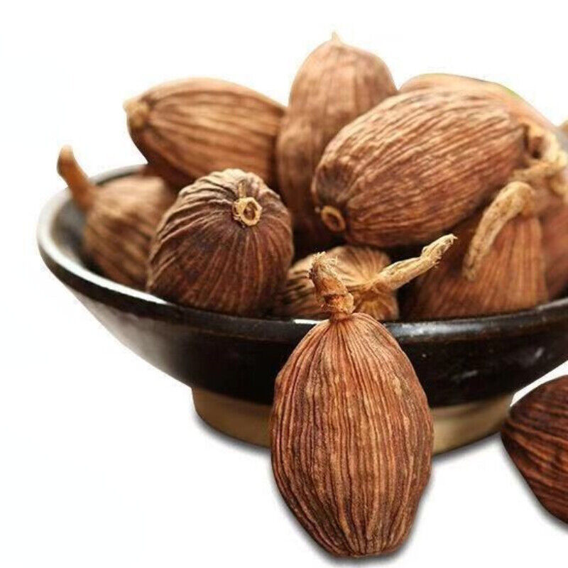 100g-500g Organic Cardamom Yunnan Seasonings Black Cardamon Smoky Flavour Spices