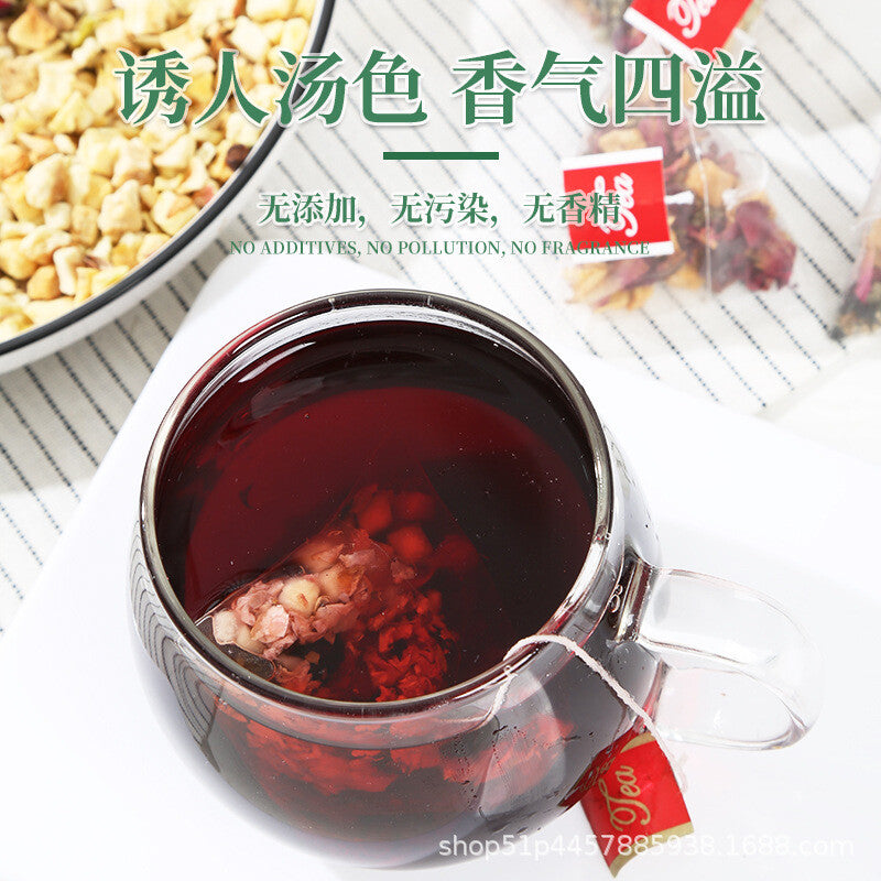 Blooming flower tea for beauty-slimming tea Beauty nourishing Qi apple rose tea