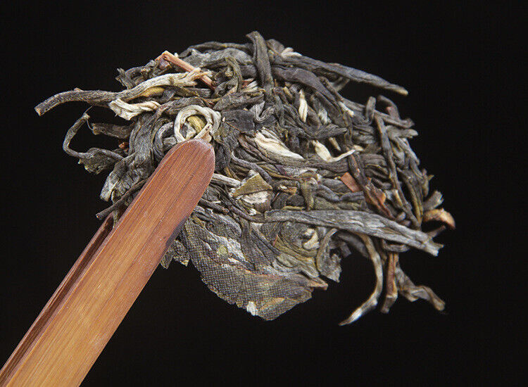 100g Yunnan Menghai He Kai Sun Green Pu-erh Raw Tea Cake Seven Seed Cake Tea