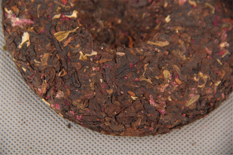 100g Pu-erh Tea Cake Cooked Puer Tea Rose Flavor Slimming Green Food Black Tea