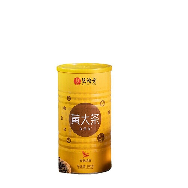 100g tea Healthy Natural Herbal Tea 艺福堂茶叶特级新茶黄大茶 安徽霍山高山春茶 闷黄金黄茶 醇和焦香 解油腻解甜