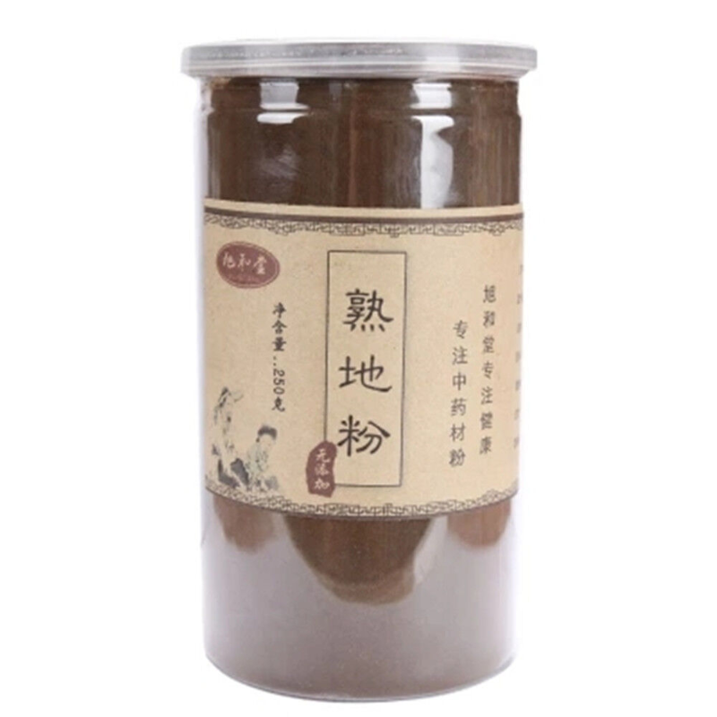 250g 100% Pure Rehmannia Root Extract Powder Shu Di Huang Herbs Blood health