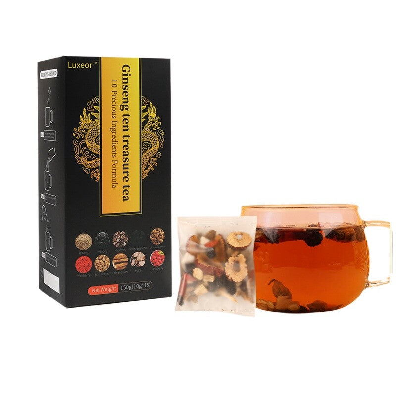 100% Natural Herbal Blend for Vitality and Wellness Ginseng Ten Treasure Tea