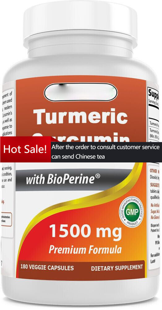 Best Naturals Turmeric Curcumin 1500 mg 180 vegetarian capsules -