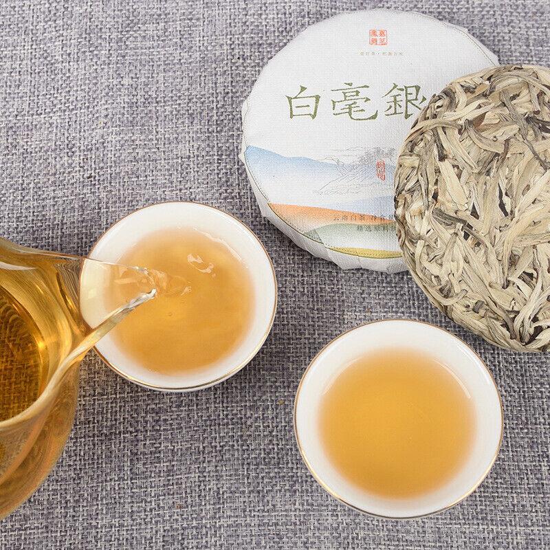 100g/cake Jinggu Baihao Big Bud Head Baihao Silver Needle Yunnan White Tea