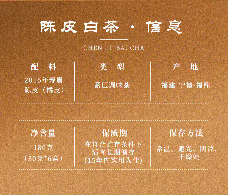 陈皮white tea黑金福鼎Old White Tea Gongmei Shoumei Small Square Tea Cake Tea Gift Set