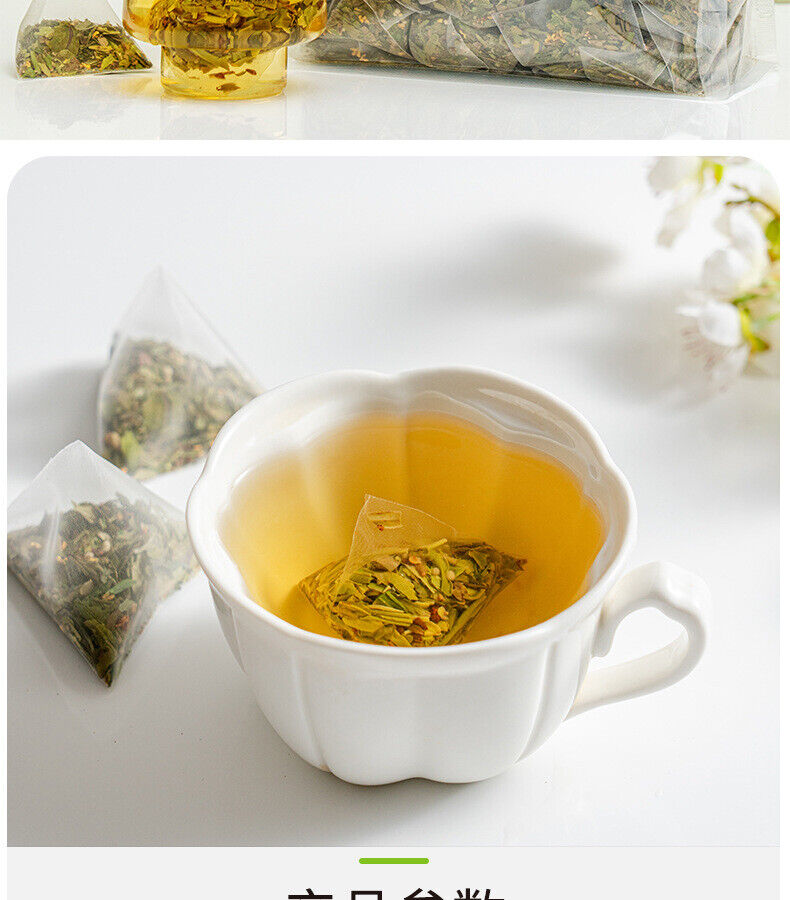 100 Bags Premium Dried Osmanthus Flower Tea Triangle Bag Osmanthus Longjing Tea