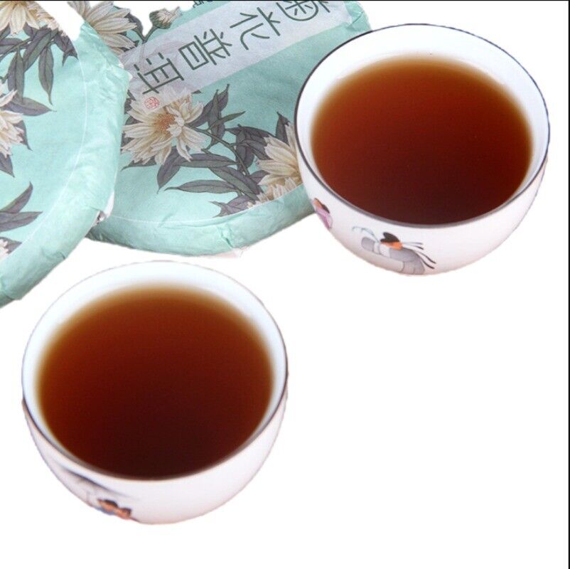 100g*5pcs Chrysanthemum Pu-erh Tea Organic Ripe Pu-erh Tea Gift Tea Health Care