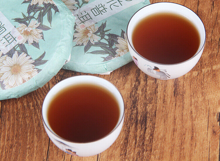 100g Pu'er Chrysanthemum Tea Tea Cake Fragrant Chrysanthemum Ripe Tea
