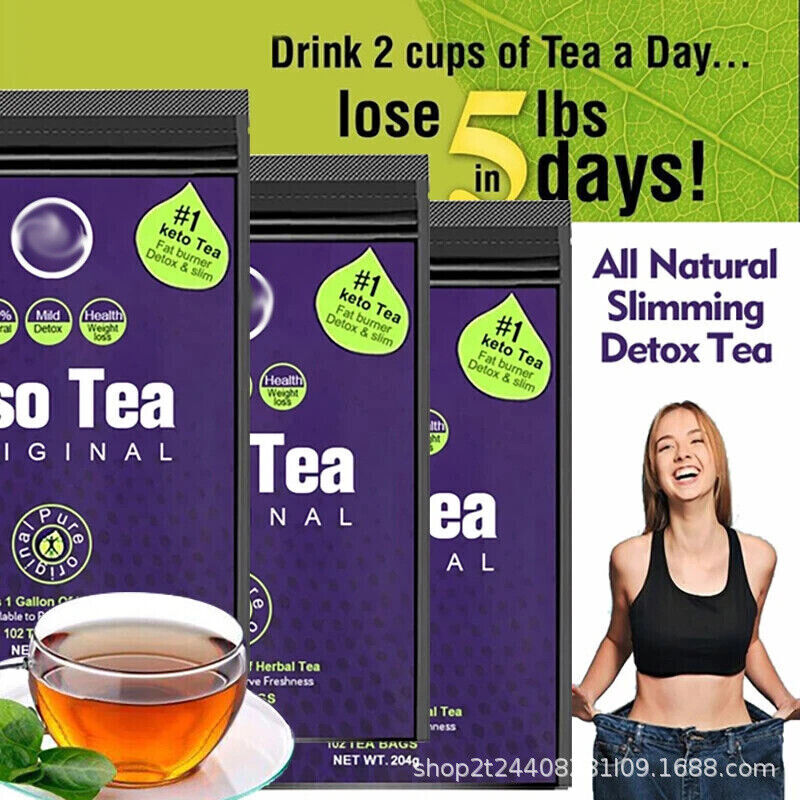 🔥Iaso Tea Original 28 Detox Tea Loose Weight 5 Pounds and 5 Days Organic