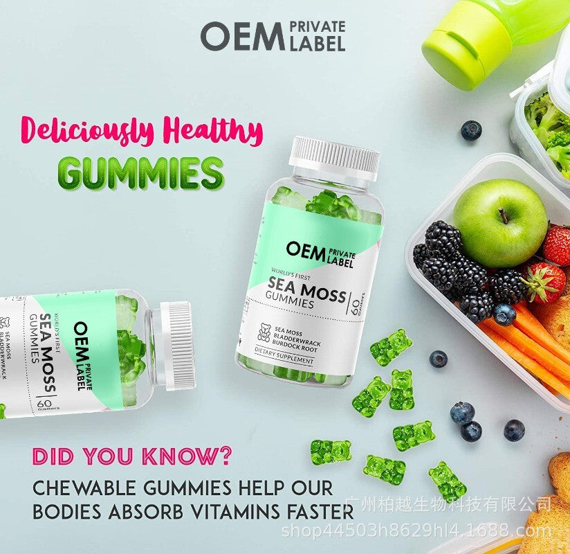 120 Pills Organic Sea Moss Capsules, Irish Sea Moss, bladderwrack & Burdock Root