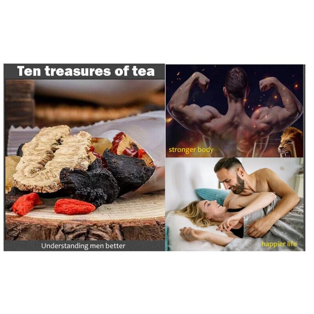 100 Original Ginseng Ten Treasure Herbal Tea Mens Health Vitality Blend