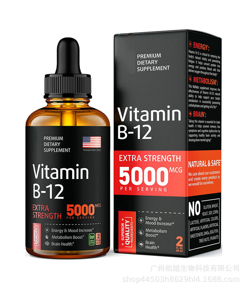 Vitamin B-12 Drops | Energy Support & Immune Booster 60ml