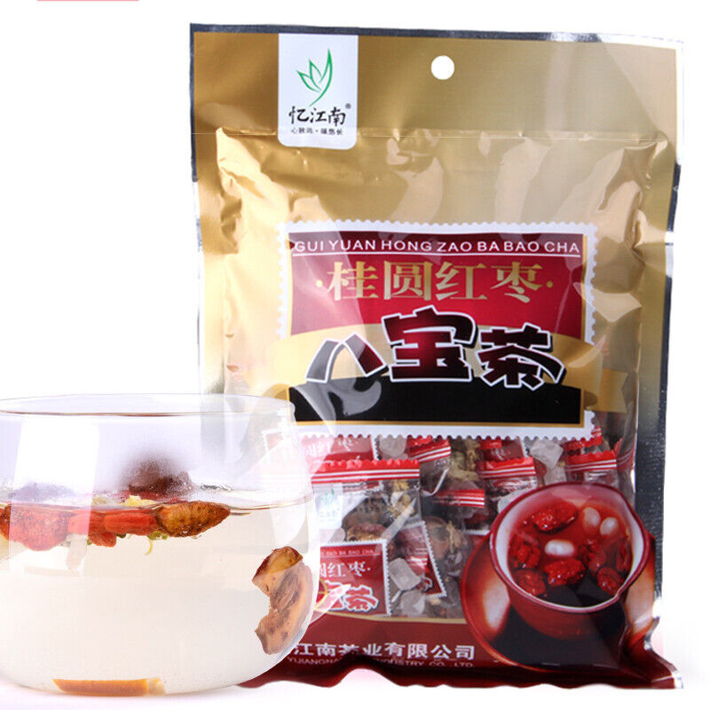 12 PCS 15g/Bag Red Date Longan Top Eight Treasure Tea Ba Bao Cha Chinese Herbal