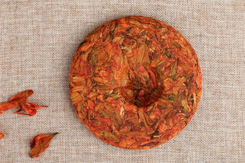 200g Lily Scented Tea Cake Natural Organic Herbal Tea Lungs Cough Sedative Tea