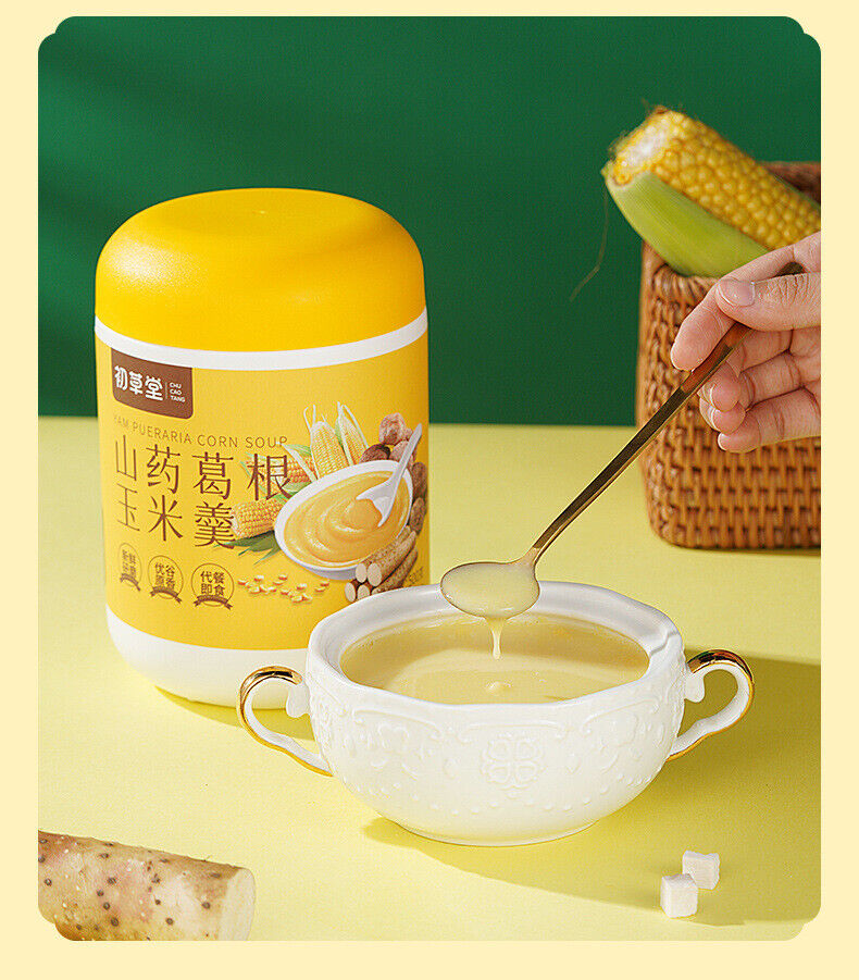 Yam Kudzu Maissuppe Fertig zum Verzehr Instant Porridge Pulver 500g/Dose